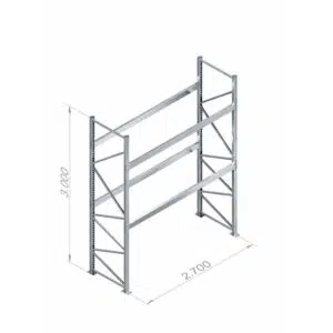 Scaffalatura Portapallet H3000 x L2700 – 1 modulo