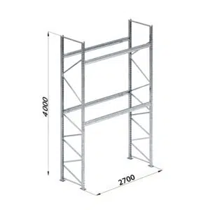 Scaffalatura Portapallet H4000 x L2700 – 1 modulo